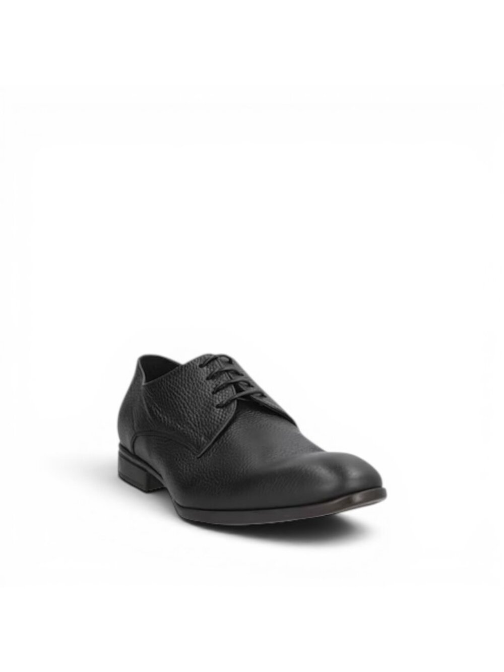 Doucal's Pebbled Leather Derby Dress Shoes Black EU 45 US 12 Made Italy NIB - Picture 4 of 5